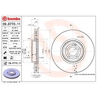 BREMBO brake disc 09. D770.11, set of 2 - Brake Disc