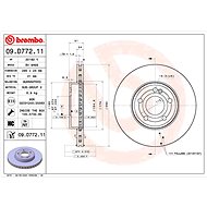 BREMBO brake disc 09. D772.11, set of 2 - Brake Disc