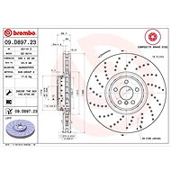 BREMBO brake disc 09. D897.23, set of 2 - Brake Disc
