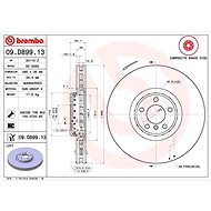 BREMBO brake disc 09. D899.13, set of 2 - Brake Disc