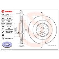 BREMBO brake disc 09. D940.11, set of 2 - Brake Disc