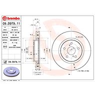 BREMBO brake disc 09. D979.11, set of 2 - Brake Disc