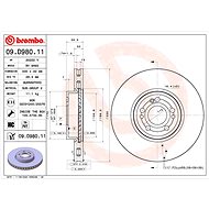 BREMBO brake disc 09. D980.11, set of 2 - Brake Disc