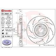 BREMBO brake disc 09. D982.21, set of 2 - Brake Disc