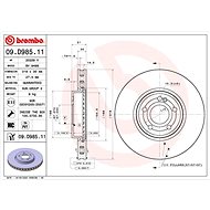 BREMBO brake disc 09. D985.11, set of 2 - Brake Disc