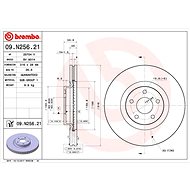 BREMBO brake disc 09. N256.21, set of 2 - Brake Disc