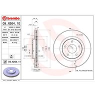 BREMBO brake disc 09. N264.11, set of 2 - Brake Disc