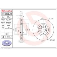 BREMBO brake disc 09. N268.11, set of 2 - Brake Disc