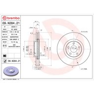 BREMBO brake disc 09. N284.21, set of 2 - Brake Disc