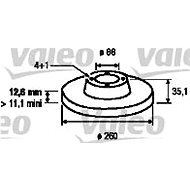 VALEO brake disc 186118, set of 2 - Brake Disc