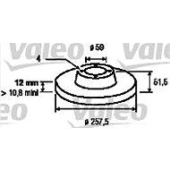 VALEO brake disc 186150, set of 2 - Brake Disc