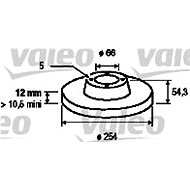 VALEO brake disc 186223, set of 2 - Brake Disc