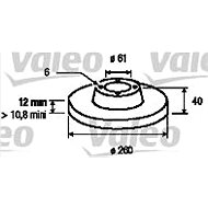 VALEO brake disc 186258, set of 2 - Brake Disc