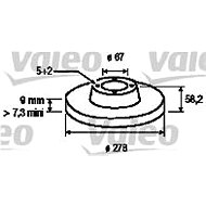 VALEO brake disc 186462, set of 2 - Brake Disc