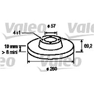 VALEO brake disc 186490, set of 2 - Brake Disc