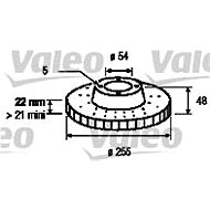 VALEO brake disc 186509, set of 2 - Brake Disc