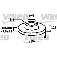 VALEO brake disc 186596, set of 2 - Brake Disc