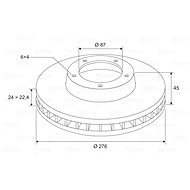 VALEO brake disc 186719, set of 2 - Brake Disc