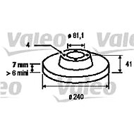 VALEO brake disc 186846, set of 2 - Brake Disc
