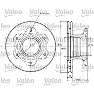 VALEO brake disc 187107, set of 2 - Brake Disc