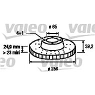 VALEO brake disc 197086, set of 2 - Brake Disc