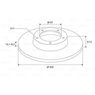 VALEO brake disc 197127, set of 2 - Brake Disc