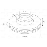 VALEO brake disc 197231, set of 2 - Brake Disc