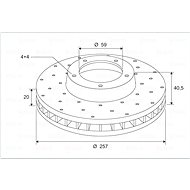VALEO brake disc 197253, set of 2 - Brake Disc