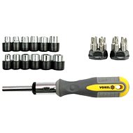 VOREL Ratchet screwdriver + bits 29 pcs - Screwdriver Set