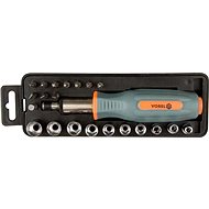 VOREL Ratchet Screwdriver + 22 bits pieces - Screwdriver