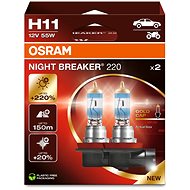 OSRAM H11 Night Breaker 220, +220%, Duo Box - Car Bulb