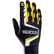 Sparco Hypergrip+ Sim Racing Gaming Gloves, black and yellow, size 9 - Driving Gloves