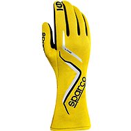 Sparco Land Závodní rukavice, homologace FIA, barva žlutá, velikost 4 - Fahrer-Handschuhe