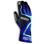 Sparco Rush Kartingové rukavice, barva modro-zelená, velikost 10 - Driving Gloves