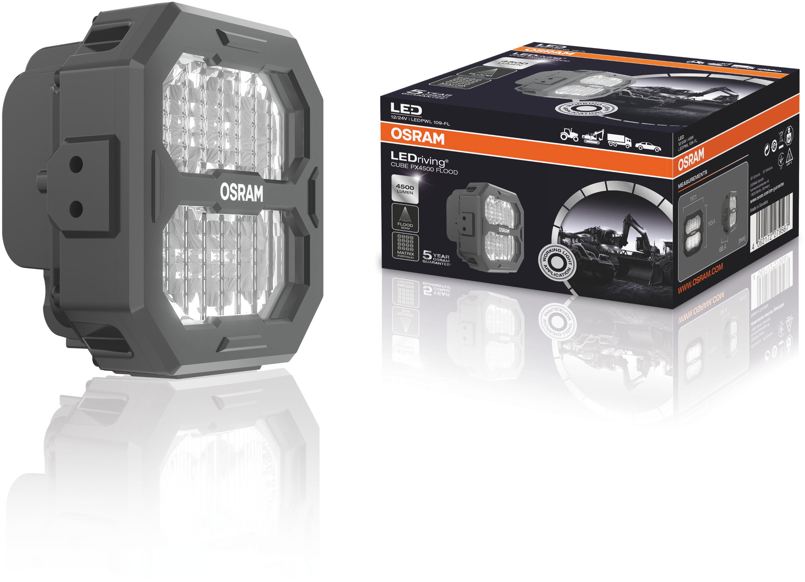 LEDriving® Cube PX4500 Flood - Car Work Light