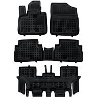 REZAW-PLAST Rubber car mats, Hyundai Santa Fe IV, 2020- , 7 seats, Facelift - Car Mats