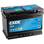 EXIDE START-STOP AGM, 72Ah, 12V, EK720 - Car Battery