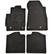 ACI textile mats black (for round fixings)(set of 4) for Mazda 2 10/2007-2010 - Car Mats