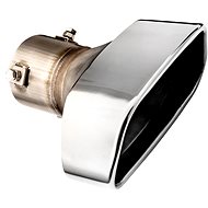 ASSO stainless steel trapezoidal tailpipe, external diameter 175 × 90 mm, length 197 mm - Exhaust Tail Pipe