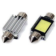 AMIO LED 12V 1,78W 3x SMD s chladičem bílá 5600k (patice SV8,5 délka 36 mm) kompatibilní s CAN-BUS  - LED Car Bulb