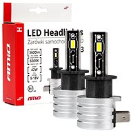 AMIO LED H3 12V 42W - white 5x1,5W (socket PK22s), set of 2 - LED Car Bulb