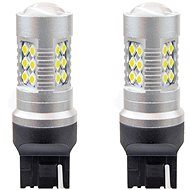AMIO LED bulb 1156 CAN-BUS 24x SMD 3030 T20 7440 w21w 12V/24V white 5600k, set of 2 - LED Car Bulb