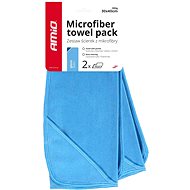 AMIO microfibre towel (with hand pocket) for cleaning glass 40 × 30 cm, 300 g (set of 2) - Car Microfiber Cloth