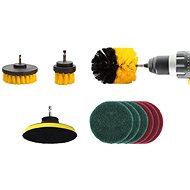AMIO cleaning brushes and sponges for drill set 10 pcs - Car Wash Brush