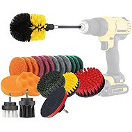 AMIO cleaning brushes and sponges for drill set 22 pcs - Car Wash Brush