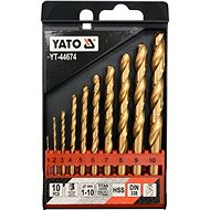 YATO HSS-TiN iron drills set of 10pcs 1-10mm YT-44674 - Drill Set
