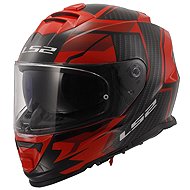 LS2 FF800 STORM II-06 TRACKER helma černá/červená vel. L - Motorbike Helmet
