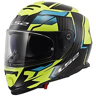 LS2 FF800 STORM II-06 TRACKER helmet black/H-V-yellow size 1.5 mm XXL - Motorbike Helmet