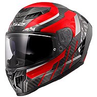LS2 FF807 DRAGON CARBON-6K TRAX racing helmet red size. M - Motorbike Helmet