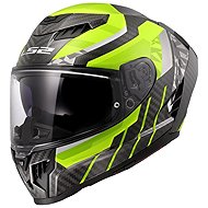 LS2 FF807 DRAGON CARBON-6K TRAX racing helmet H-V-yellow sized. L - Motorbike Helmet